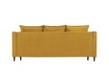 Canapea extensibila, Freesia, Mazzini Sofas, 3 locuri, cu lada de depozitare, 215x94x90 cm, catifea, galben