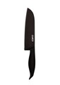 Cutit Santoku Dark line, Heinner, 18 cm, inox, negru