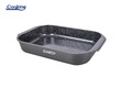 Tava cu acoperire ceramica Dark Line, Cooking by Heinner, 39.5x26x6.5 cm, aluminiu turnat, negru