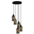 Candelabru, Opviq, Smoked - 022, E27, 60 W, metal/sticla