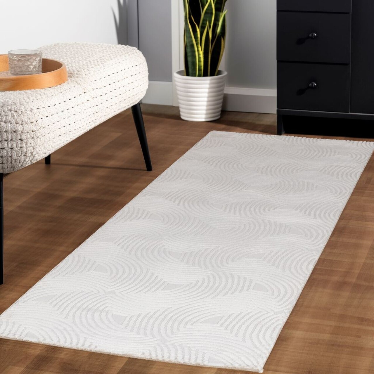 Covor, Sahara 1113, 160x230 cm, 50% POLIPROPILENĂ/50% POLIESTER, Crem — imaginea 3