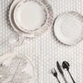 Farfurie desert Glamour, Ambition, portelan, 20 cm, gri