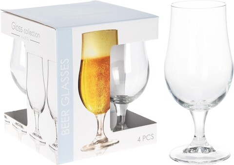 Set 4 pahare de bere Munique, 370 ml, sticla