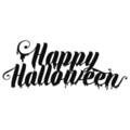 Decoratiune de perete, Halloween 10, metal, 70 x 47 cm, negru