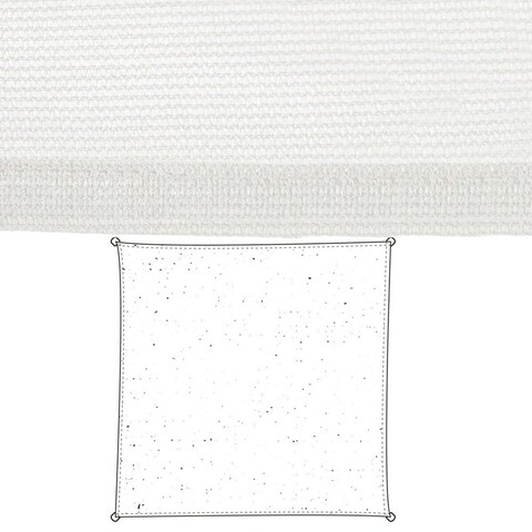 Copertina panza parasolar Awning, 5 x 5 m, polietilena, alb