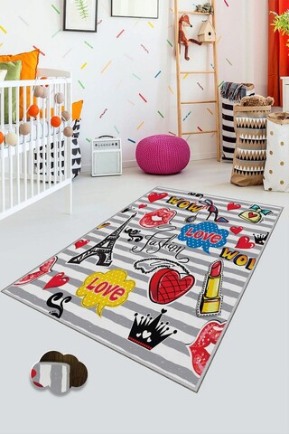 Covor, HMNT110, 100x200 cm, Poliester, Multicolor