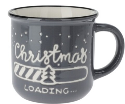 Cana Christmas Loading, 420 ml, portelan, gri