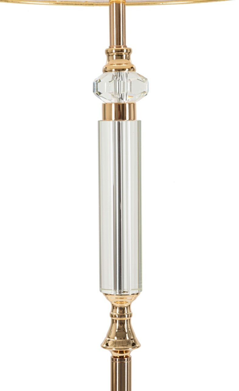 Lampadar Praga, Mauro Ferretti, 1 x E27, 40W, 45x165 cm, fier/sticla, auriu
