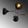 Lustra, Tatum, 584TTM1199, Fier, Negru