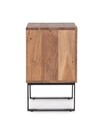 Noptiera Isar, Bizzotto, 44x35x58 cm, lemn de salcam, detalii lucrate manual, maro