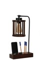 Lampa de masa, Luin, 534LUN3815, Lemn, Maro