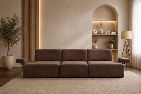 Canapea cu 4 locuri, Atelier del Sofa, 560ARE5353, Maro