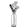 Decoratiune, Flowerpot, 22x56 cm, Metal, Negru