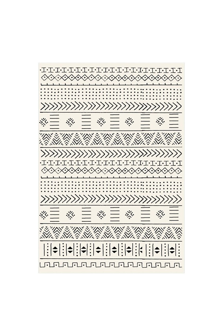 Covor, CLR-5075-200-3, 60x200 cm, Poliester, Alb — imaginea 2