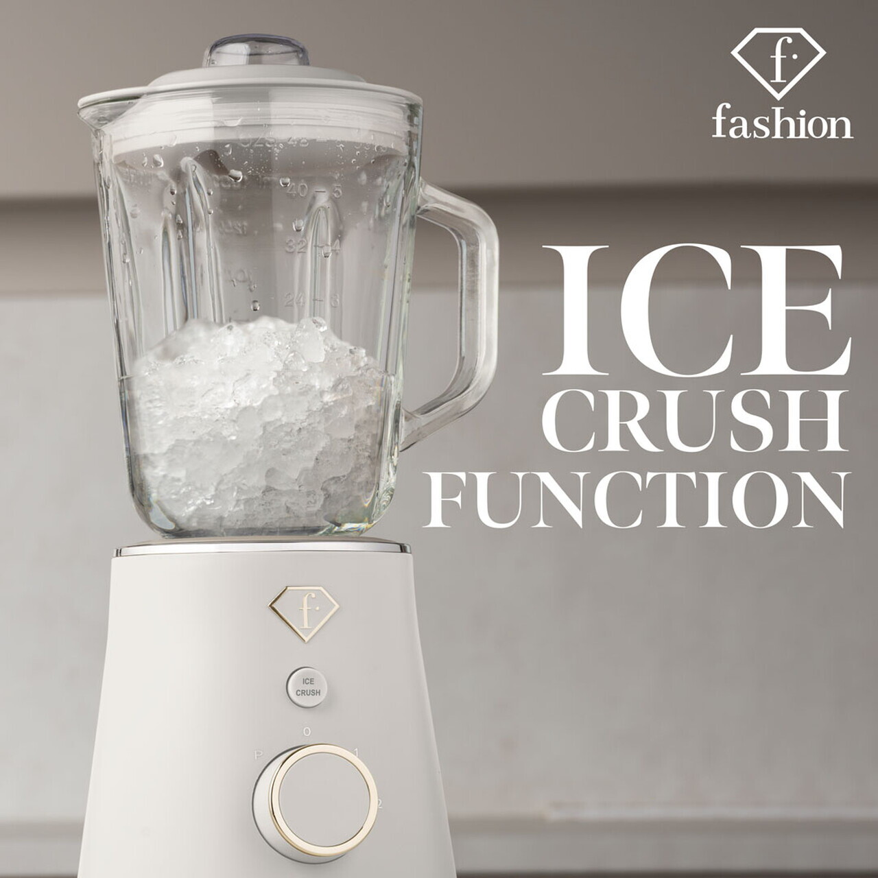 Blender de masa Fashion TV, Sahara, 1.5L, 1000W, plastic/sticla, crem/transparent - view 15