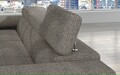 Coltar extensibil dreapta 4 locuri ELTAP, Armd-01, Armando, 289x203x85 cm, lemn/poliester, gri/negru