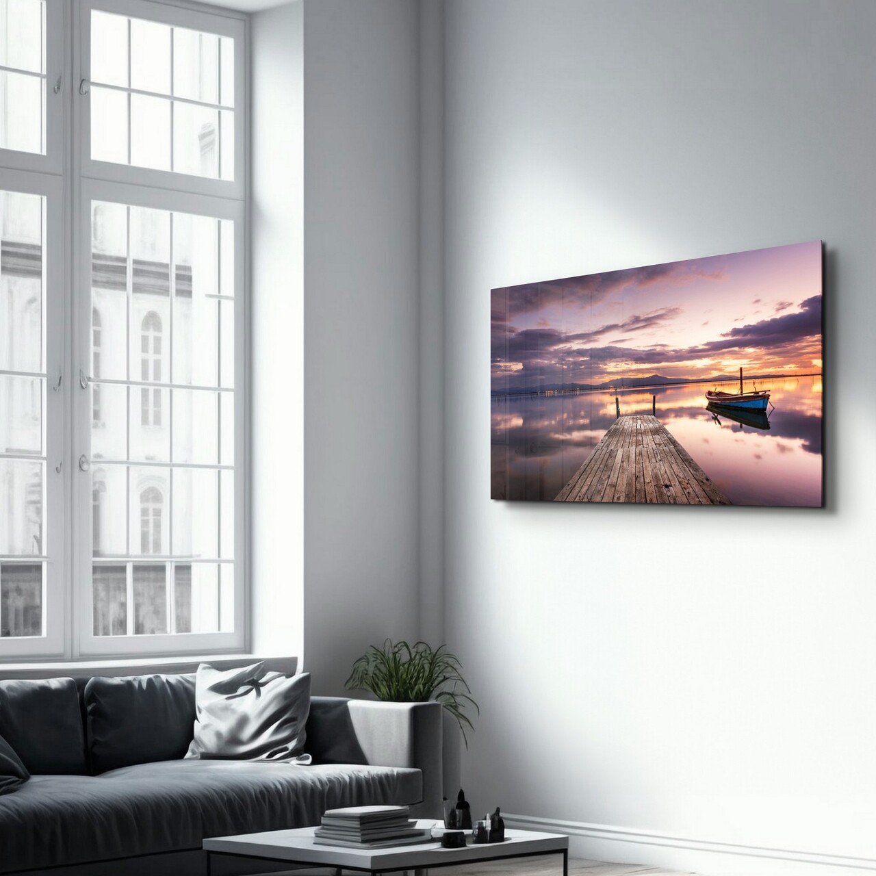 Tablou decorativ, OGLS-1115, Dimensiuni: 70 x 110 cm, Multicolor - view 4