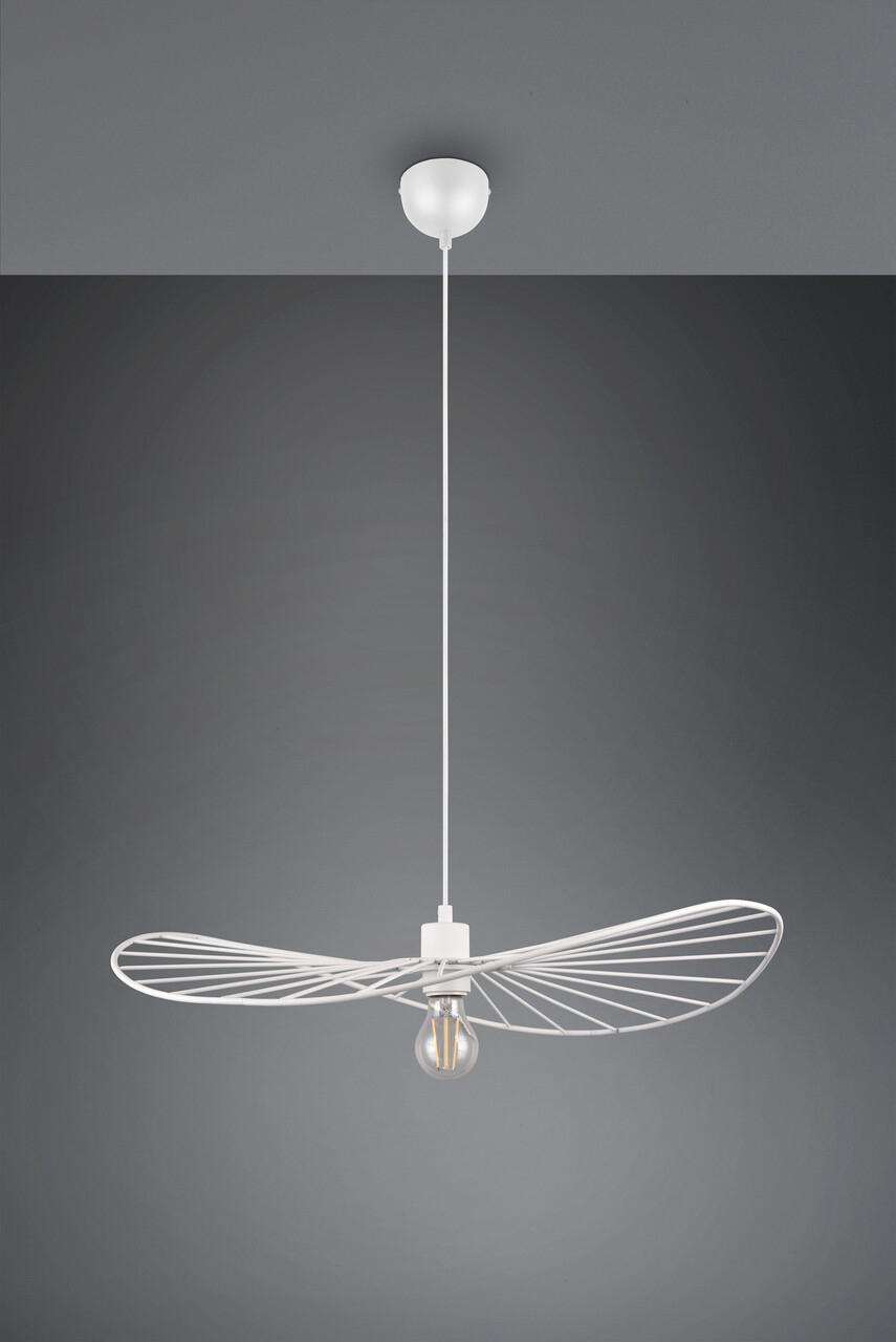 Lustra Chapeau, RL, 60x150 cm, 40W, 1x E27, metal, alb mat - 2 | YEO