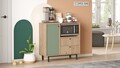 Dulap multifunctional, Locelso, RE1-SY, Stejar / Verde