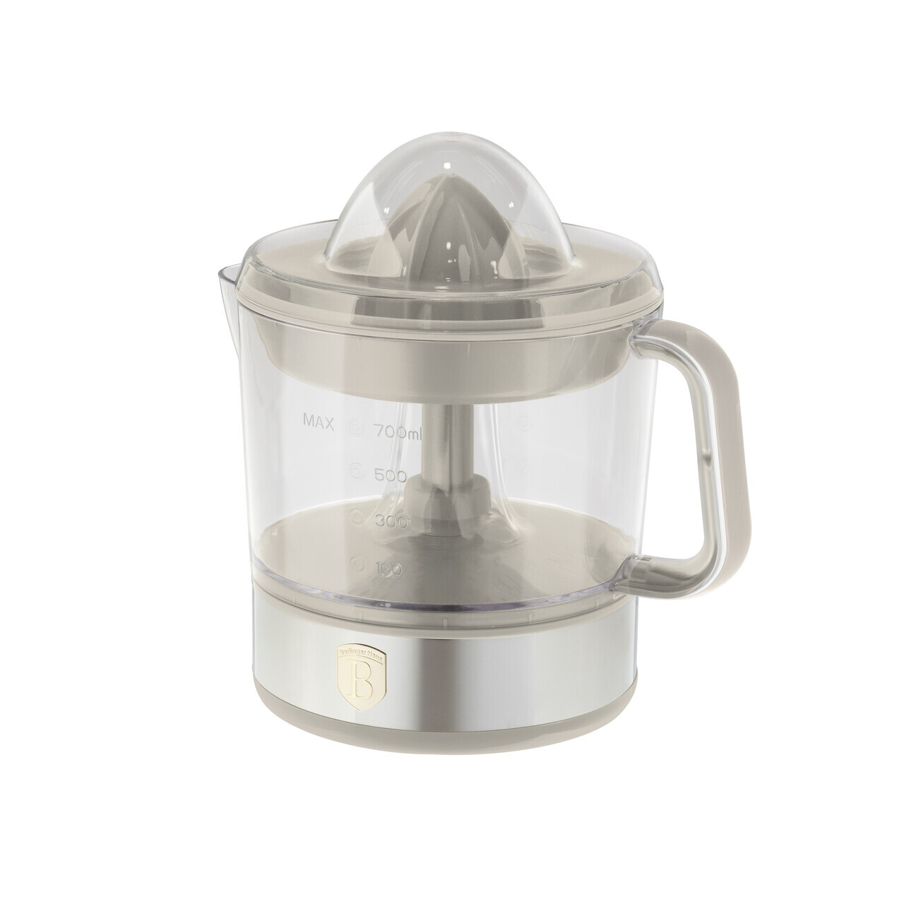 Storcator electric de citrice Berlinger Haus, Sahara, 40W, 700 ml, plastic/inox, crem/transparent - imagine 5