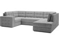Coltar extensibil dreapta 5 locuri ELTAP, RT-85MO, Blewett, 299x198x82 cm, lemn/poliester, gri deschis