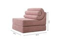 Fotoliu extensibil, Atelier del Sofa, 560ARE5300, Roz