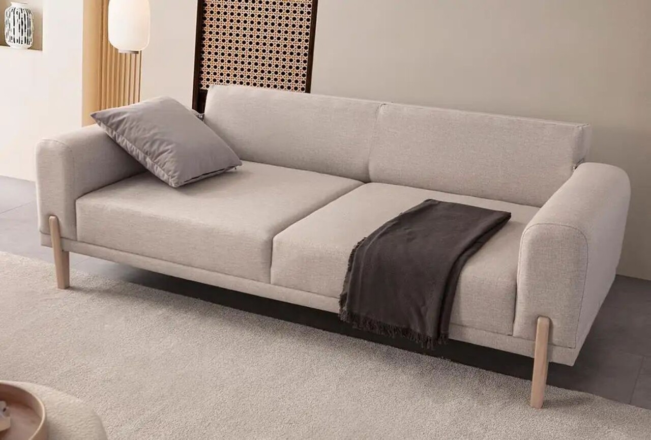 Canapea extensibila 3 locuri, Atelier del Sofa, 752EST1128, Lemn de carpen;PAL, Crem - view 5