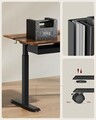 Birou electric cu inaltime ajustabila, Vasagle, 160x70x72-120 cm, PAL/otel, maro rustic