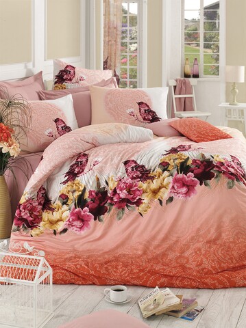 Lenjerie de pat pentru o persoana, pearl home, 172prl08451, 2 piese, bumbac ranforce, multicolor