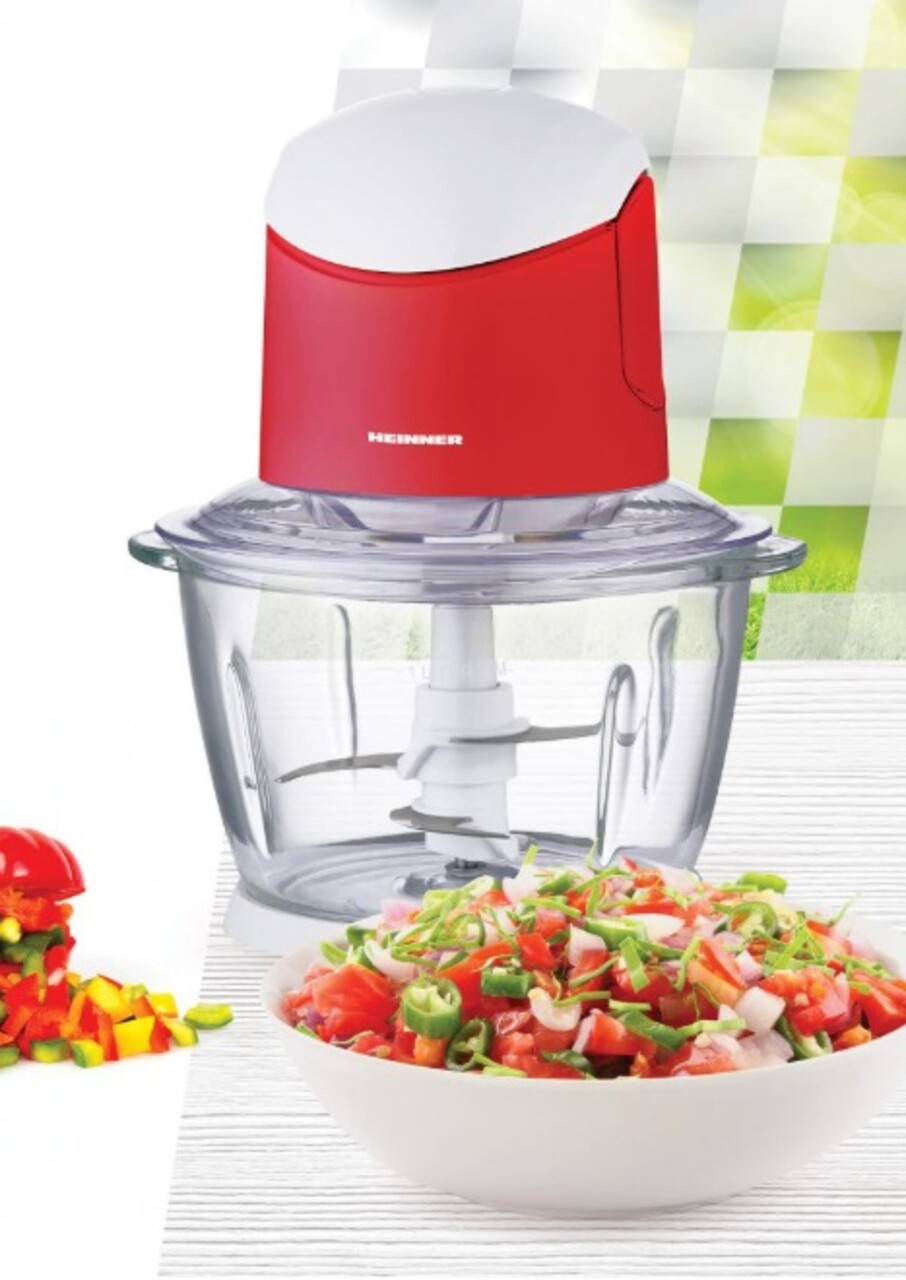 Tocator legume Chelsye 1/0, Heinner, 500W, 1L, rosu/alb - 1 | YEO