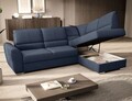 Coltar extensibil dreapta 3 locuri ELTAP, RT-40PO, Siber, 270x186x93 cm, lemn/poliester, albastru inchis