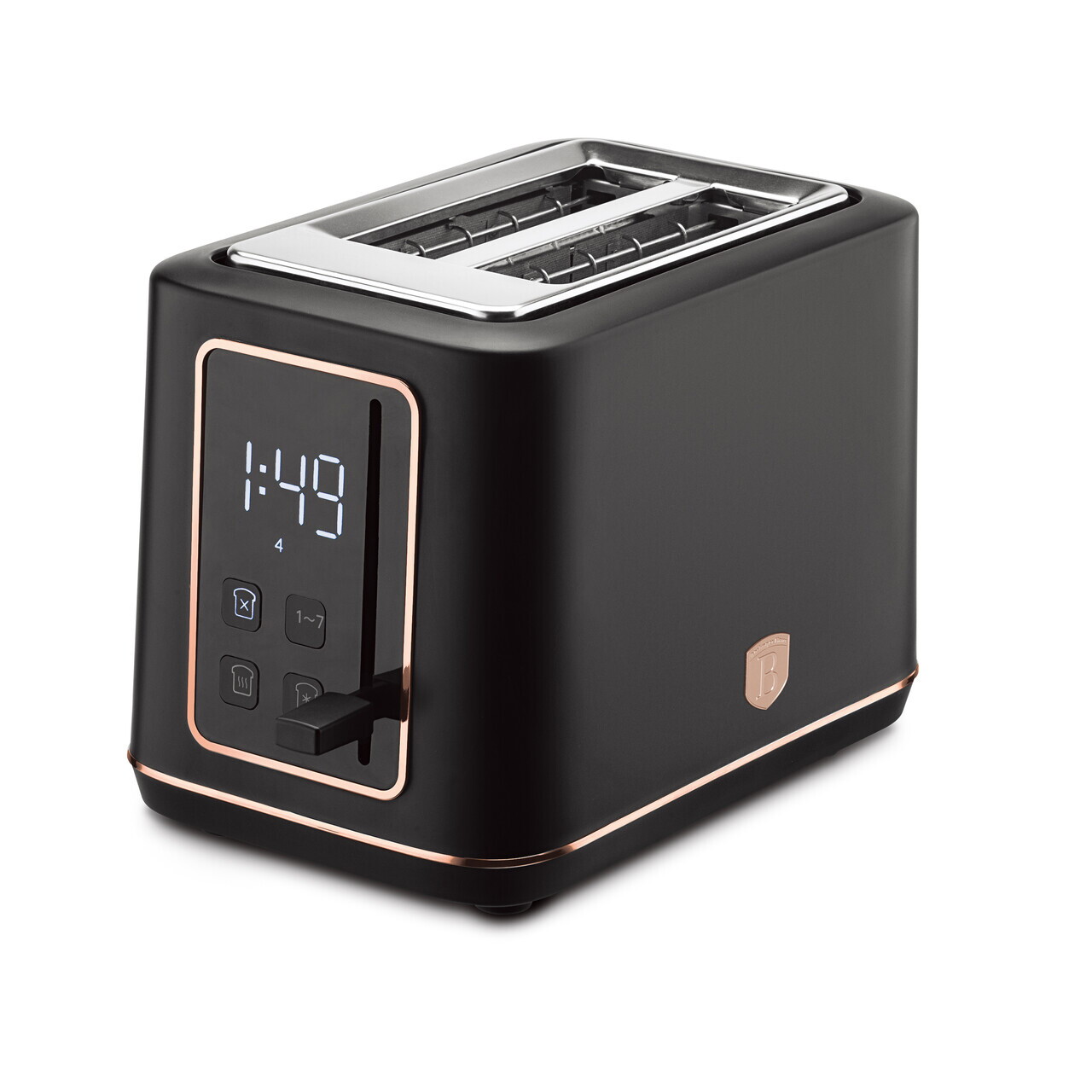 Prajitor de paine digital Berlinger Haus, Black Rose, 27.8x16.6x19.1 cm, inox, negru - imagine 9