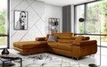 Coltar extensibil stanga 4 locuri ELTAP, Armd-87, Armando, 289x203x85 cm, lemn/poliester, mustar