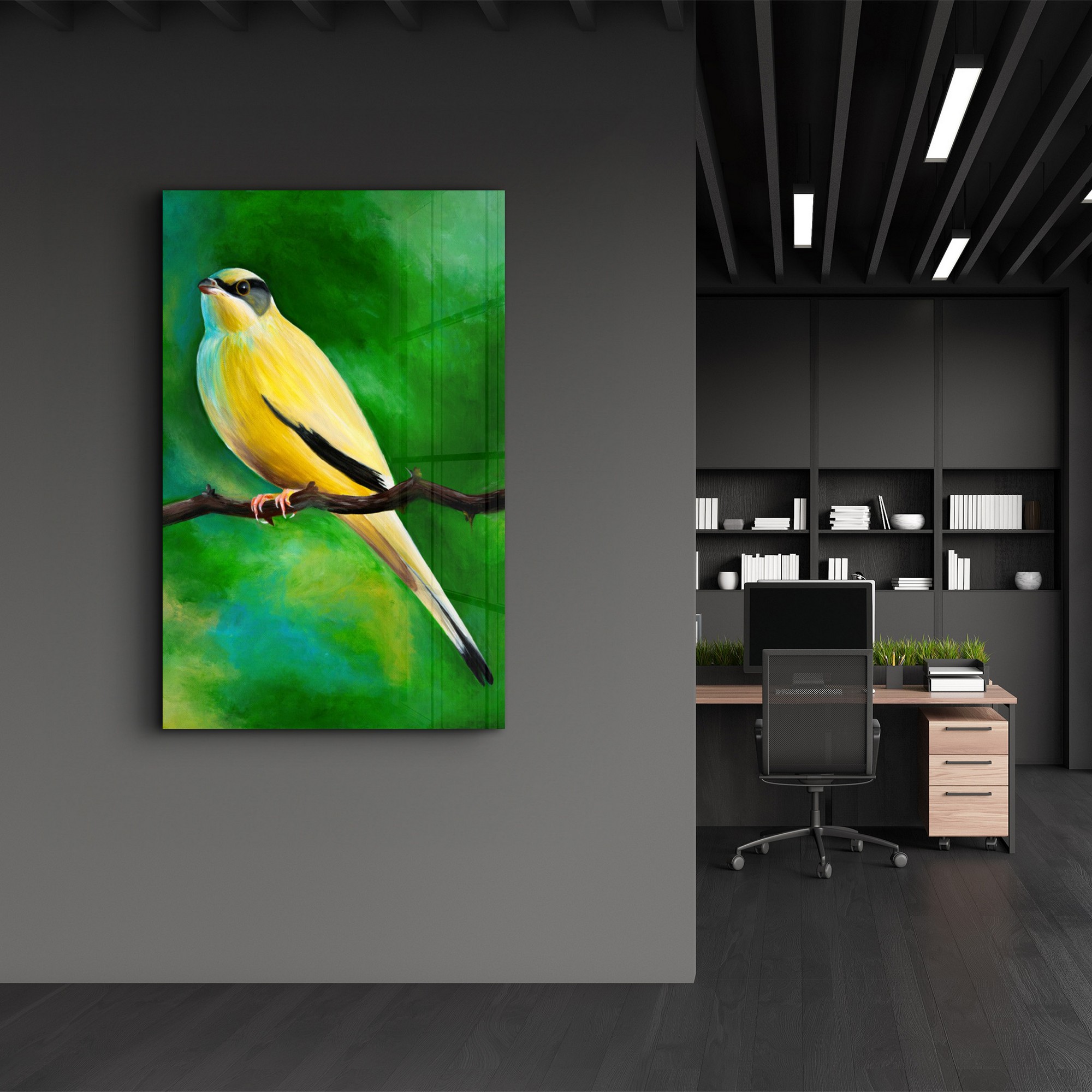Tablou decorativ, OGLS-9039, Dimensiune: 35 x 55 cm, Multicolor