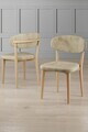 Set scaune 6 piese, Hanah Home, Onex, Crem / Lemn natural
