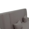 Canapea extensibila 3 locuri Tiko, Pakoworld, 200x85x90 cm, textil, gri