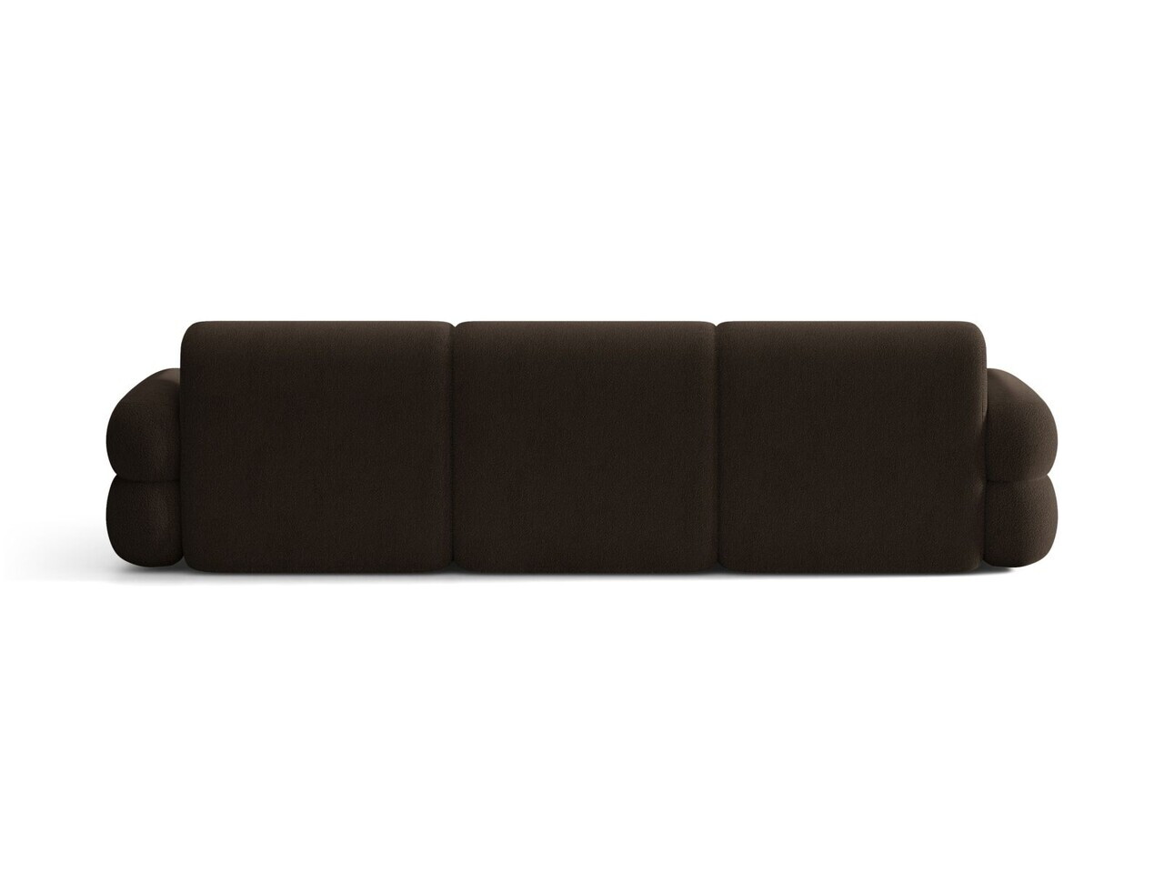 Coltar dreapta 4 locuri, Neo, Micadoni Home, 305x165x83 cm, tesatura Boucle, maro — imaginea 4
