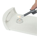 Plita cu lumanari pentru incalzit mancare, Brabantia, White, 35.7x18.8x8 cm, otel/aluminiu, alb