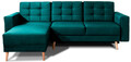 Coltar extensibil reversibil 3 locuri ELTAP, AsgL-24, Asgard, 248x162x93 cm, lemn/poliester, verde inchis