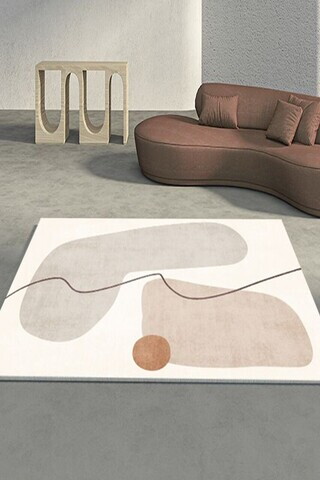 Covor, CLR-0000429-012, 160x230 cm, Poliester, Crem