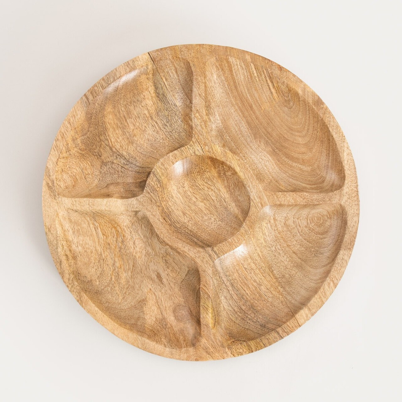 Platou servire Indica Mango, Homla, 35 cm, lemn, natur - view 3