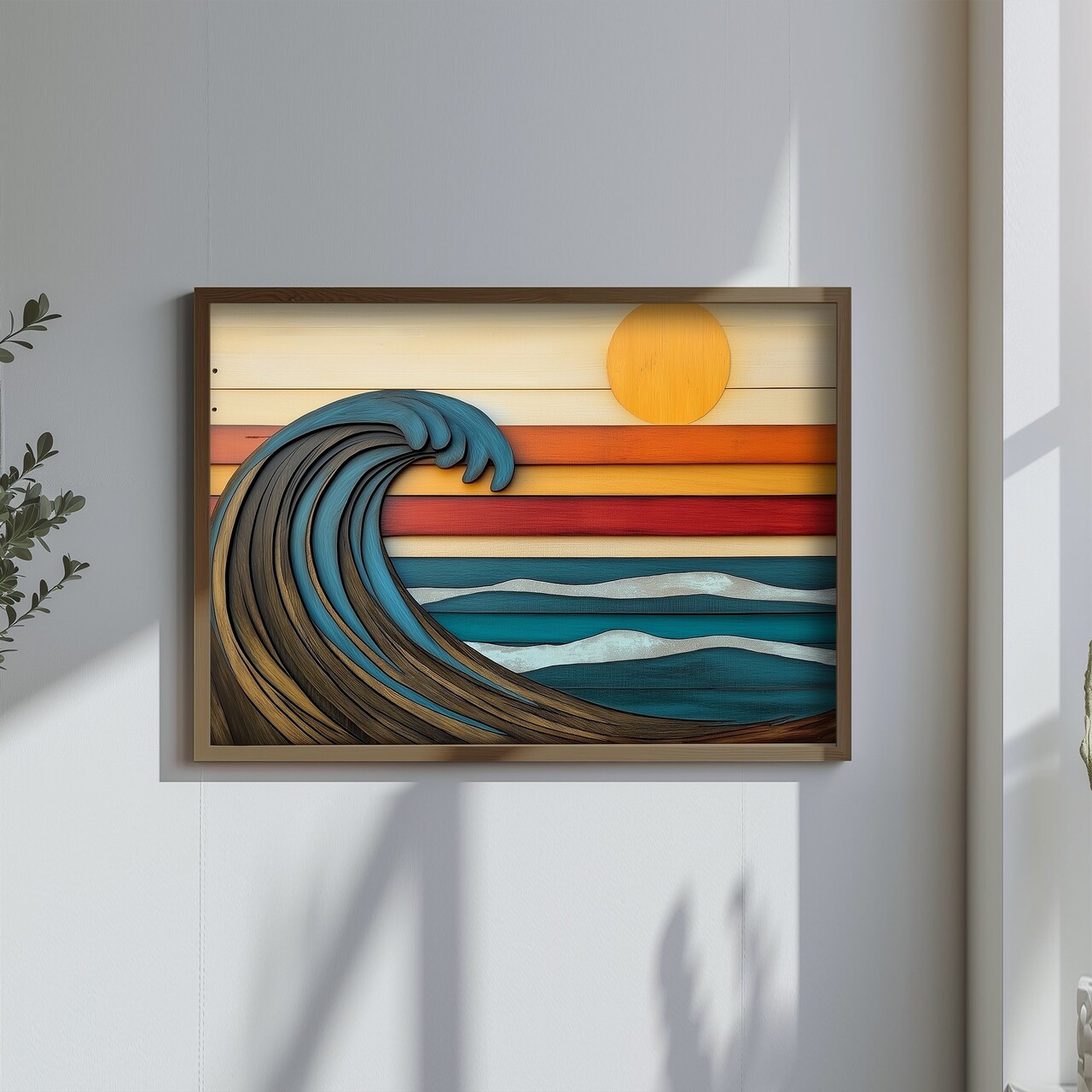 Tablou decorativ TUN120-L Lemn Multicolor