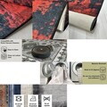 Covor, Kece-Fr65, 120x120 cm, Poliester, Albastru