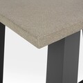 Masa bar pentru gradina/terasa, Tonic, L.130 l.75/95 H.100 cm, negru
