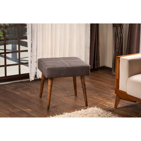 Fotoliu puf, grace, 591grc1117, lemn de fag, antracit