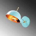 Aplica de perete, Alby, 527ABY3136, Metal, Turcoaz / Cupru