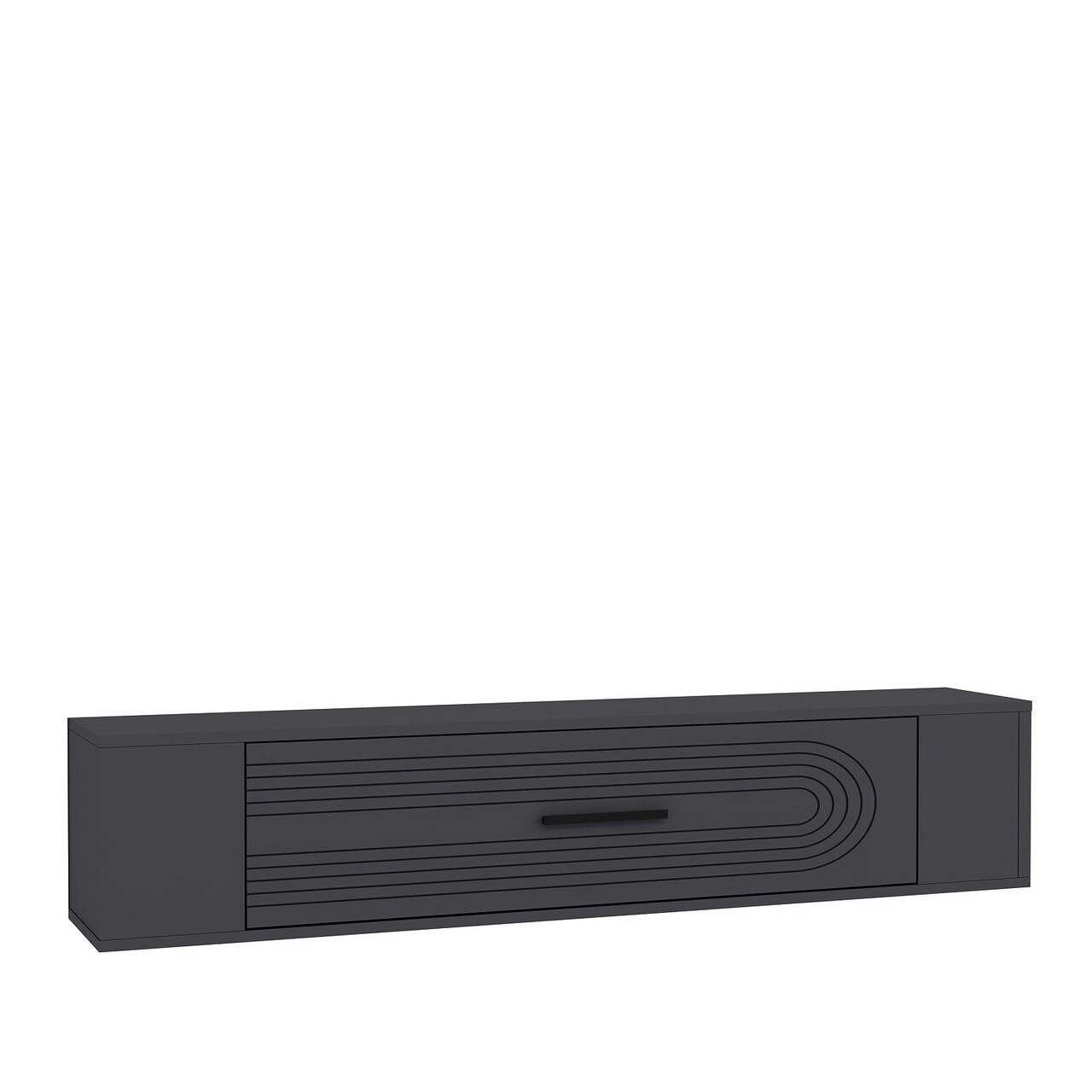 Comoda TV, Hanah Home, Restol 3, 120x33.2x26.4 cm, PAL , Antracit - view 5