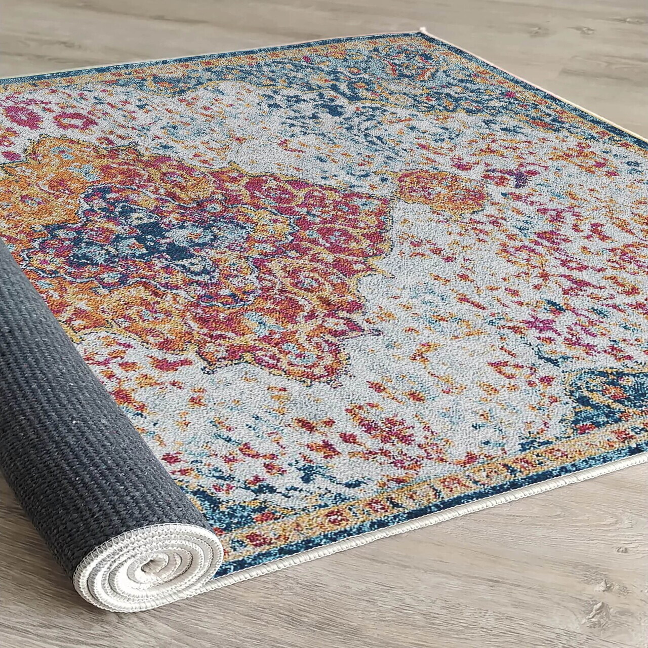 Covor, Woopamuk175, 80x150 cm, Bumbac/Poliester, Multicolor - view 3