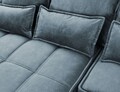 Coltar extensibil stanga 4 locuri ELTAP, LT-40TOS, Campo, 265x196x88 cm, lemn/poliester, albastru