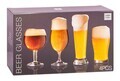 Set 4 pahare Beer, 600 ml/450 ml/400 ml/370 ml, sticla
